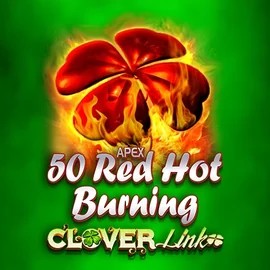 50 Red Hot Burning Clover Links casino game by Novomatic – featured logo at Instaspin Casino